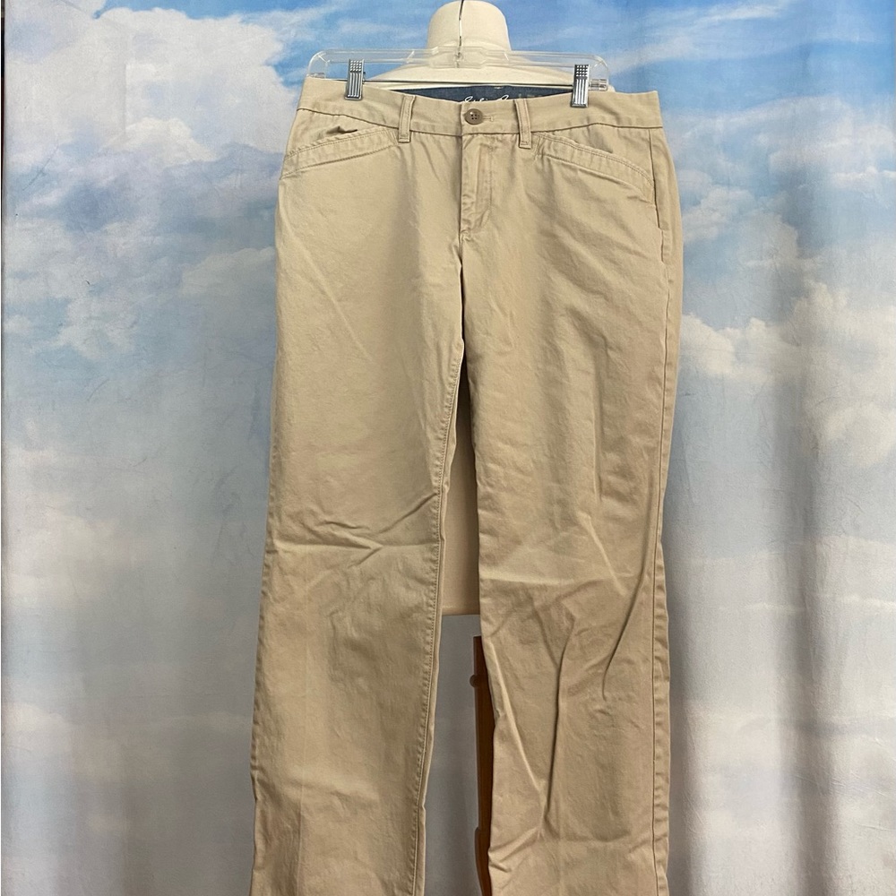 Eddie Bauer Legend Wash Tan Khaki Pants Size 10